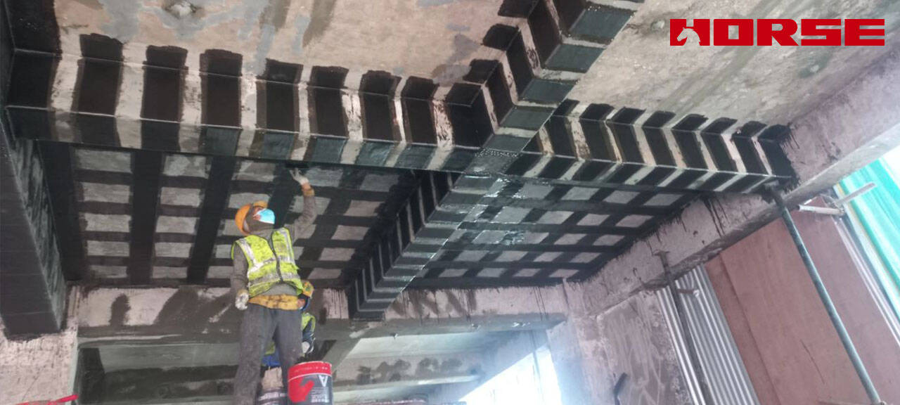 How to Reinforce an Industrial Building with Cracks? Crack Injection + Carbon Fiber 