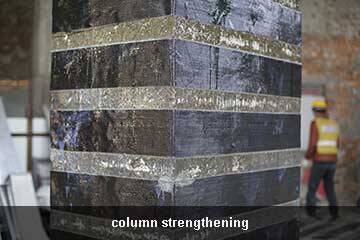 column strengthening by cfrp fabric