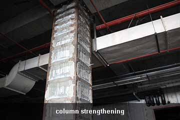 steel jacketing reinforced concrete columns