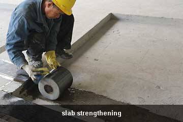 carbon fiber slab strengthening
